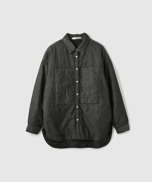 VICKY / ビッキー シャツ・ブラウス | パデッドデニムビッグシャツ≪洗濯機で洗える≫ | 詳細4