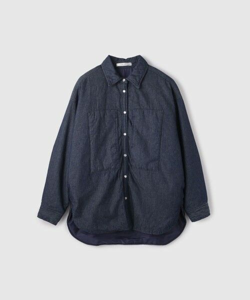 VICKY / ビッキー シャツ・ブラウス | パデッドデニムビッグシャツ≪洗濯機で洗える≫ | 詳細10