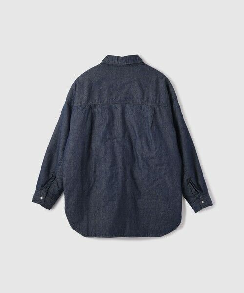 VICKY / ビッキー シャツ・ブラウス | パデッドデニムビッグシャツ≪洗濯機で洗える≫ | 詳細11