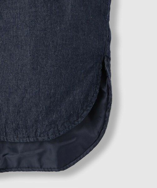 VICKY / ビッキー シャツ・ブラウス | パデッドデニムビッグシャツ≪洗濯機で洗える≫ | 詳細15