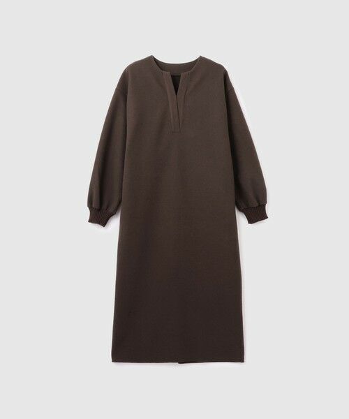 VICKY / ビッキー ロング・マキシ丈ワンピース | ソフトニットメルトンキーネックワンピース≪手洗い可能≫ | 詳細3