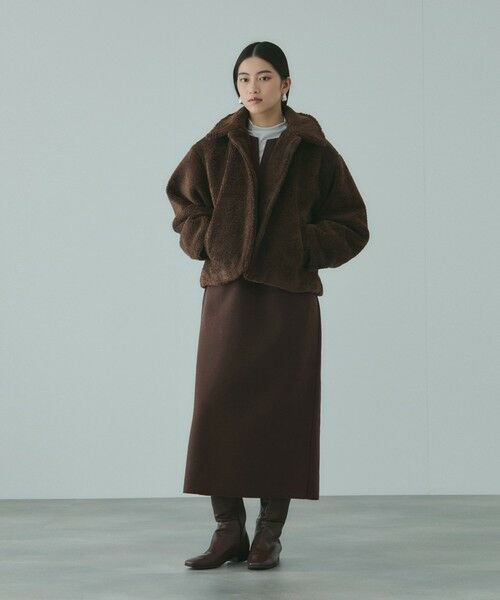 VICKY / ビッキー ロング・マキシ丈ワンピース | ソフトニットメルトンキーネックワンピース≪手洗い可能≫ | 詳細2