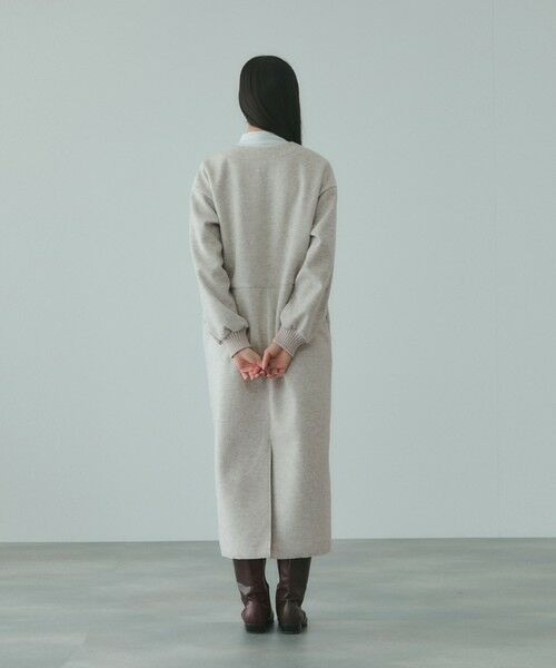 VICKY / ビッキー ロング・マキシ丈ワンピース | ソフトニットメルトンキーネックワンピース≪手洗い可能≫ | 詳細6