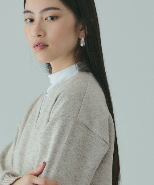 VICKY / ビッキー ロング・マキシ丈ワンピース | ソフトニットメルトンキーネックワンピース≪手洗い可能≫ | 詳細8