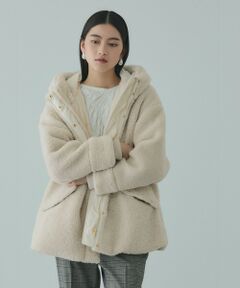 VICKY / ビッキー テーラードジャケット | ショートボア中綿ドロストブルゾン