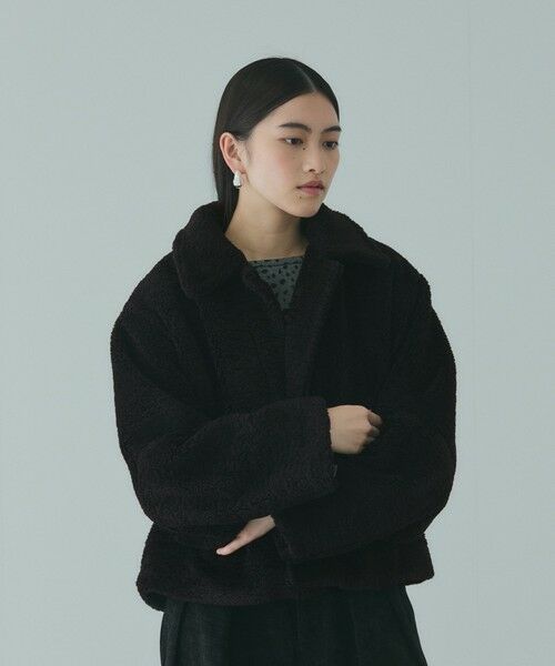 VICKY / ビッキー テーラードジャケット | ボアコクーンスリーブブルゾン | 詳細1