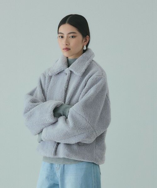 VICKY / ビッキー テーラードジャケット | ボアコクーンスリーブブルゾン | 詳細8