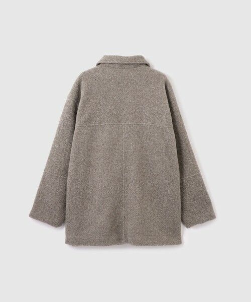 VICKY / ビッキー テーラードジャケット | ショール付きスライバーニットコート | 詳細14