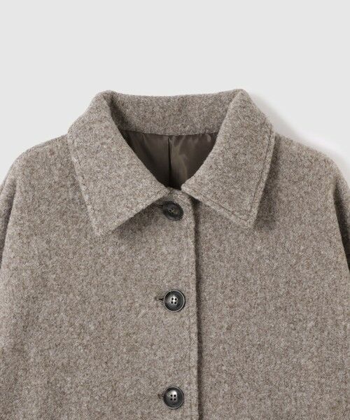 VICKY / ビッキー テーラードジャケット | ショール付きスライバーニットコート | 詳細16