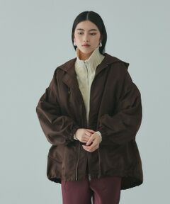 VICKY / ビッキー テーラードジャケット | ボアライナー付きナイロンフーディブルゾン≪洗濯機で洗える≫