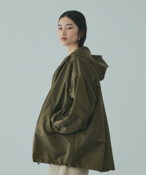 VICKY / ビッキー テーラードジャケット | ボアライナー付きナイロンフーディブルゾン≪洗濯機で洗える≫ | 詳細2