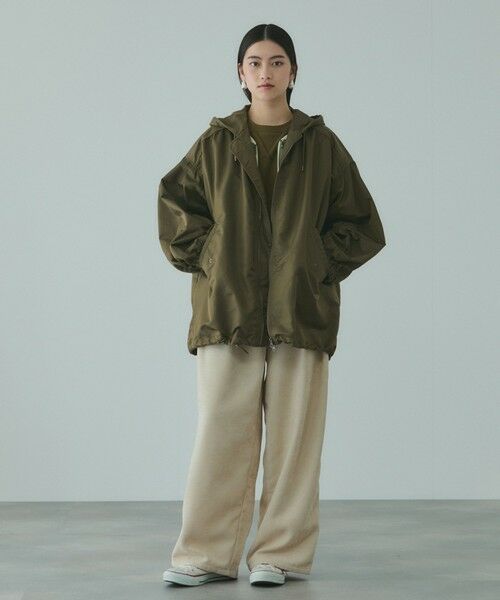 VICKY / ビッキー テーラードジャケット | ボアライナー付きナイロンフーディブルゾン≪洗濯機で洗える≫ | 詳細5