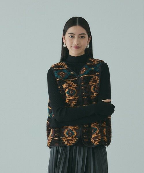 VICKY / ビッキー テーラードジャケット | ボアライナー付きナイロンフーディブルゾン≪洗濯機で洗える≫ | 詳細15