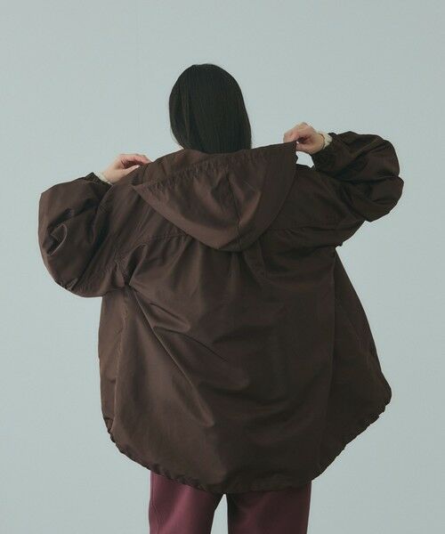 VICKY / ビッキー テーラードジャケット | ボアライナー付きナイロンフーディブルゾン≪洗濯機で洗える≫ | 詳細13