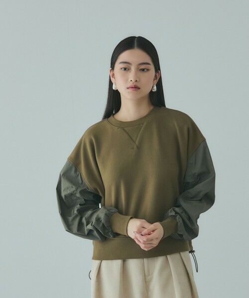 VICKY / ビッキー カットソー | スイッチングドロストウェットプルオーバー≪洗濯機で洗える≫ | 詳細1