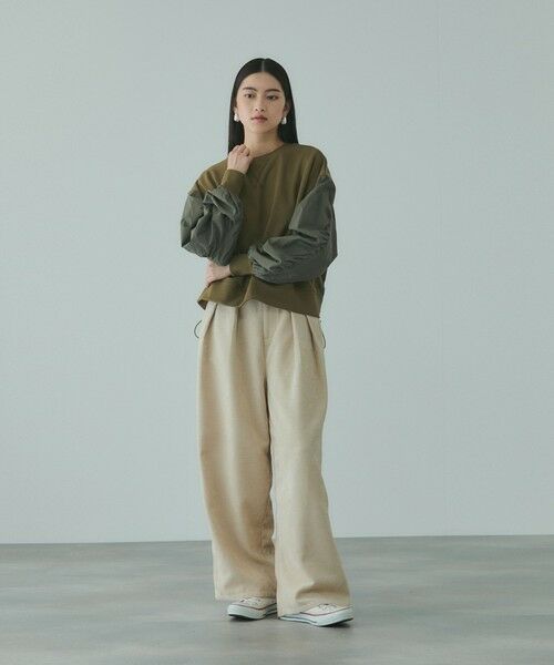 VICKY / ビッキー カットソー | スイッチングドロストウェットプルオーバー≪洗濯機で洗える≫ | 詳細2