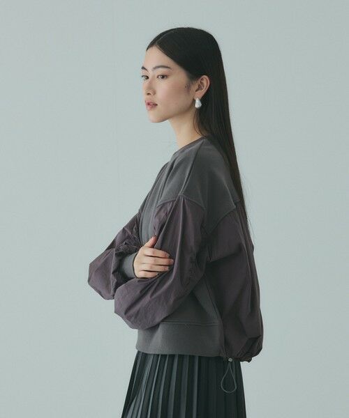 VICKY / ビッキー カットソー | スイッチングドロストウェットプルオーバー≪洗濯機で洗える≫ | 詳細6