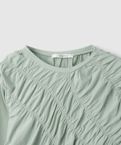 VICKY / ビッキー カットソー | ギャザーラインフロントカットソー≪洗濯機で洗える≫ | 詳細17