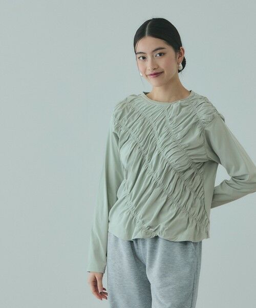 VICKY / ビッキー カットソー | ギャザーラインフロントカットソー≪洗濯機で洗える≫ | 詳細9