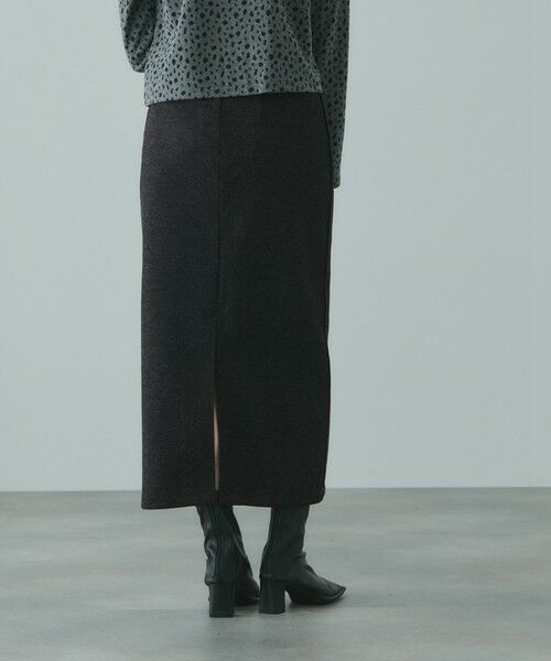 VICKY / ビッキー ミニ・ひざ丈スカート | ソフトニットメルトンIラインスカート≪手洗い可能≫ | 詳細8
