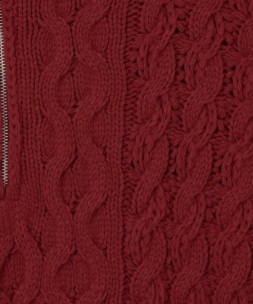 VICKY / ビッキー ニット・セーター | バルキーケーブルハーフジップニット≪手洗い可能≫ | 詳細9