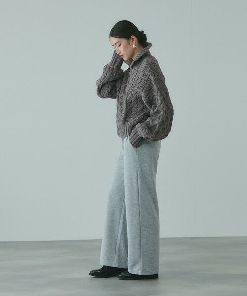 VICKY / ビッキー ニット・セーター | バルキーケーブルハーフジップニット≪手洗い可能≫ | 詳細15