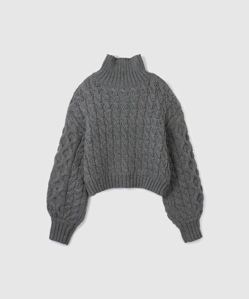 VICKY / ビッキー ニット・セーター | バルキーケーブルハーフジップニット≪手洗い可能≫ | 詳細17