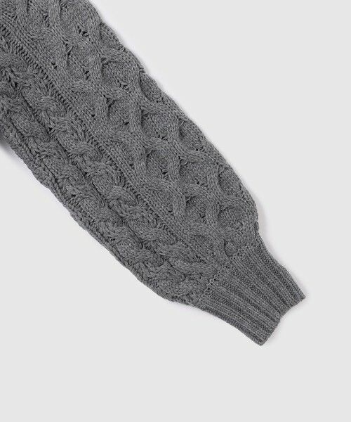 VICKY / ビッキー ニット・セーター | バルキーケーブルハーフジップニット≪手洗い可能≫ | 詳細19