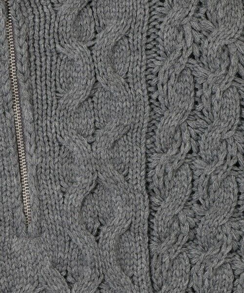 VICKY / ビッキー ニット・セーター | バルキーケーブルハーフジップニット≪手洗い可能≫ | 詳細21
