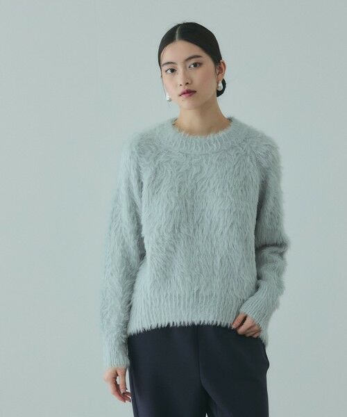 VICKY / ビッキー ニット・セーター | カーブヘムシャギーニットプルオーバー≪手洗い可能≫ | 詳細4