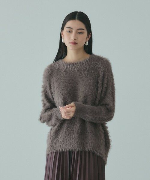 VICKY / ビッキー ニット・セーター | カーブヘムシャギーニットプルオーバー≪手洗い可能≫ | 詳細12