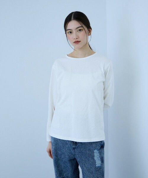 VICKY / ビッキー カットソー | 【シーズンレス】袖刺繍コットンプルオーバー | 詳細1