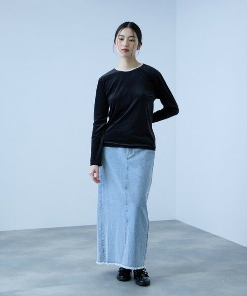 VICKY / ビッキー カットソー | シアーベロアロングスリーブカットソー【日本製】 | 詳細8