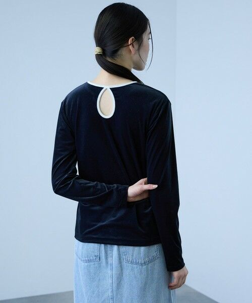 VICKY / ビッキー カットソー | シアーベロアロングスリーブカットソー【日本製】 | 詳細6