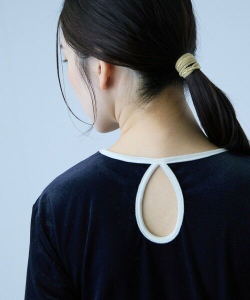 VICKY / ビッキー カットソー | シアーベロアロングスリーブカットソー【日本製】 | 詳細7