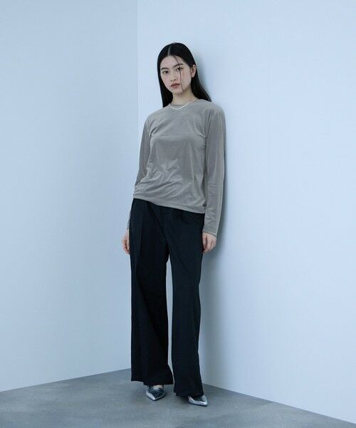 VICKY / ビッキー カットソー | シアーベロアロングスリーブカットソー【日本製】 | 詳細13