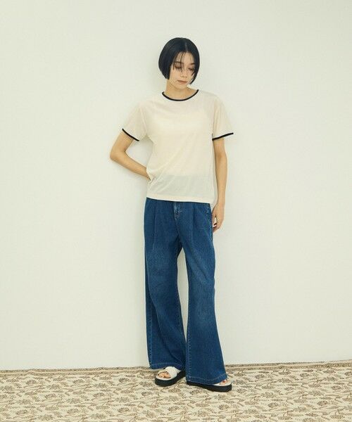 VICKY / ビッキー カットソー | シアーベロアTシャツ【日本製】 | 詳細5