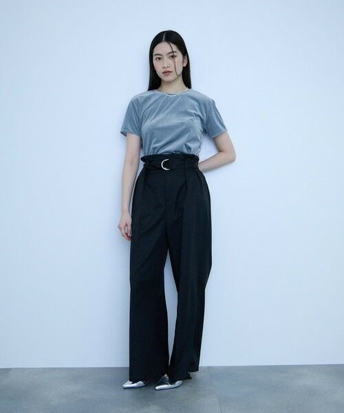 VICKY / ビッキー カットソー | シアーベロアTシャツ【日本製】 | 詳細12