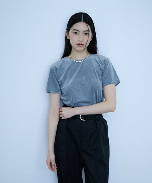 VICKY / ビッキー カットソー | シアーベロアTシャツ【日本製】 | 詳細18