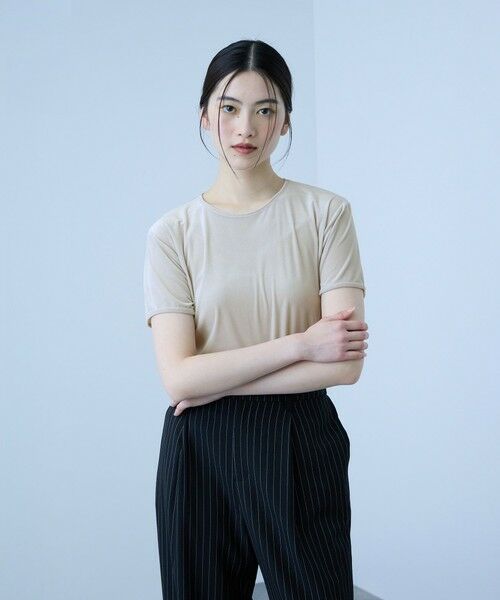 VICKY / ビッキー カットソー | シアーベロアTシャツ【日本製】 | 詳細15