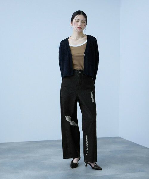 VICKY / ビッキー その他パンツ | 【大人の抜け感】デニムカットオフダメージパンツ | 詳細4