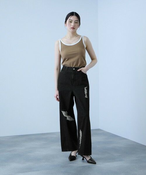 VICKY / ビッキー その他パンツ | 【大人の抜け感】デニムカットオフダメージパンツ | 詳細6