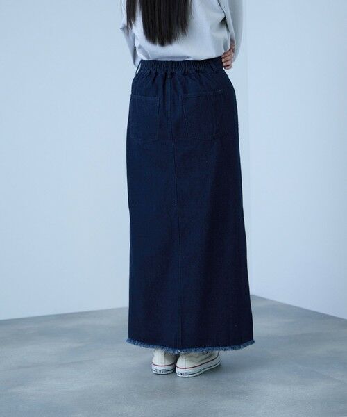 VICKY / ビッキー ミニ・ひざ丈スカート | 【落ち感◎】10OZデニムIラインスカート | 詳細8