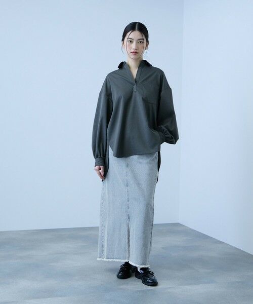 VICKY / ビッキー ミニ・ひざ丈スカート | 【落ち感◎】10OZデニムIラインスカート | 詳細22