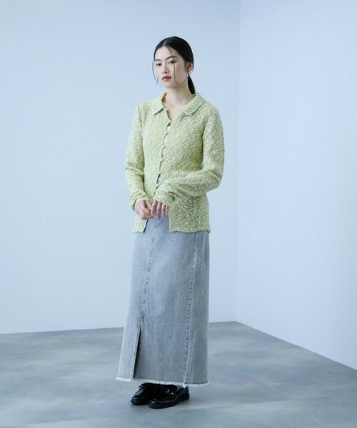 VICKY / ビッキー ミニ・ひざ丈スカート | 【落ち感◎】10OZデニムIラインスカート | 詳細23