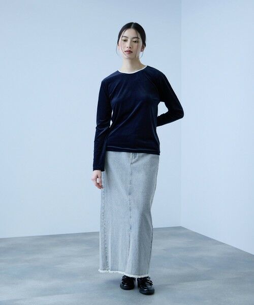 VICKY / ビッキー ミニ・ひざ丈スカート | 【落ち感◎】10OZデニムIラインスカート | 詳細24