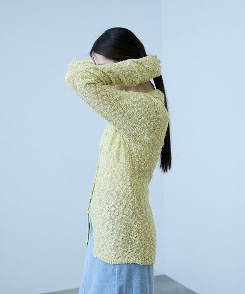 VICKY / ビッキー カーディガン・ボレロ | ＜陰影で魅せる＞ツイード風MIXスラブポロカーデ | 詳細2