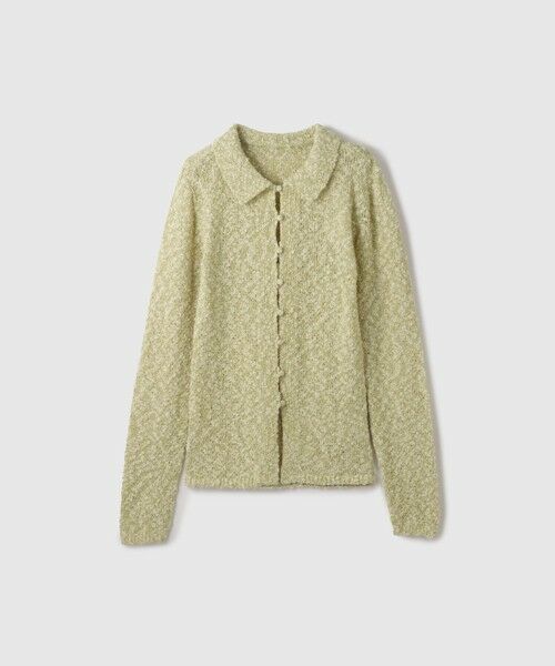 VICKY / ビッキー カーディガン・ボレロ | ＜陰影で魅せる＞ツイード風MIXスラブポロカーデ | 詳細6