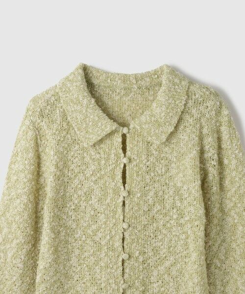 VICKY / ビッキー カーディガン・ボレロ | ＜陰影で魅せる＞ツイード風MIXスラブポロカーデ | 詳細8