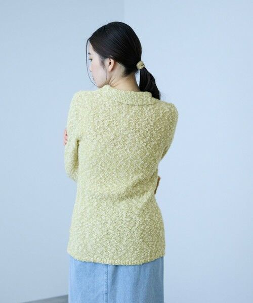 VICKY / ビッキー カーディガン・ボレロ | ＜陰影で魅せる＞ツイード風MIXスラブポロカーデ | 詳細3